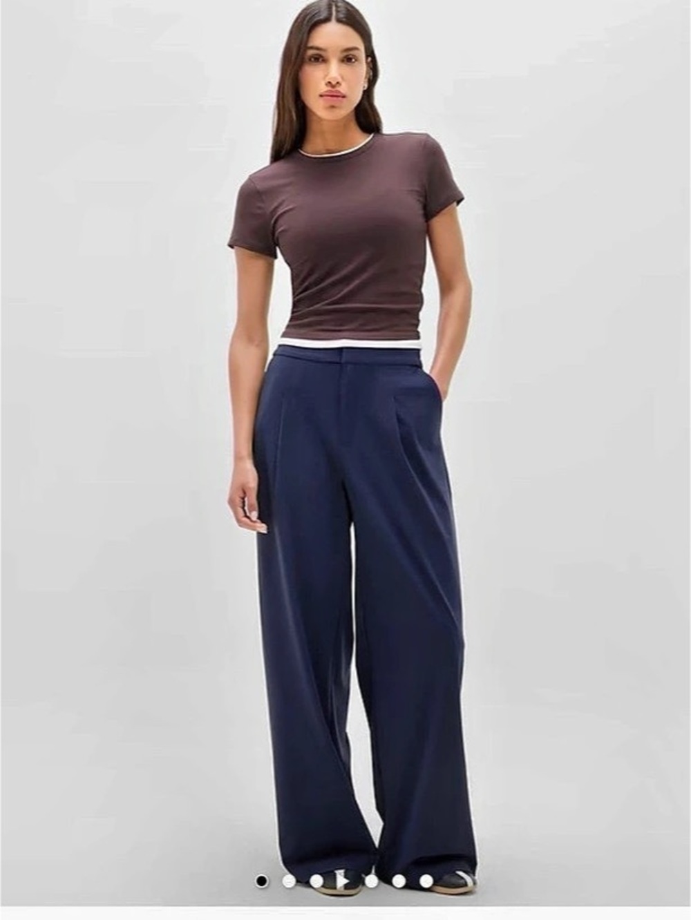 Athleta Pinnacle High Rise Trouser Navy Pant 00P Casual Office Academia